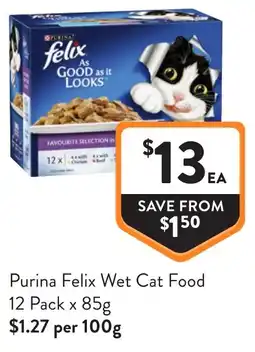 Foodworks Purina Felix Wet Cat Food offer