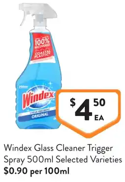 Foodworks Windex Glass Cleaner Trigger Spray offer