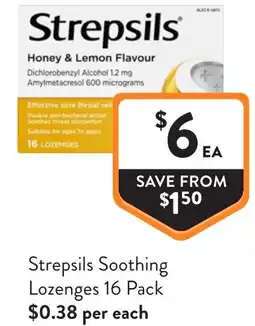 Foodworks Strepsils Soothing Lozenges offer
