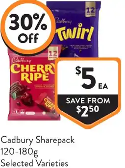 Foodworks Cadbury Sharepack offer