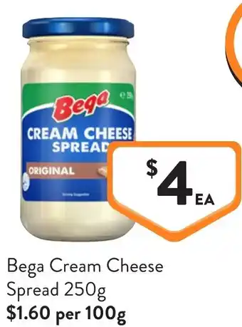 Foodworks Bega Cream Cheese Spread offer