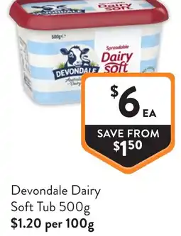 Foodworks Devondale Dairy Soft Tub offer