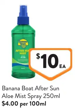 Foodworks Banana Boat After Sun Aloe Mist Spray offer