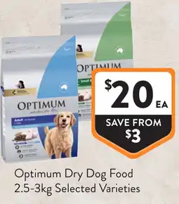 Foodworks Optimum Dry Dog Food offer