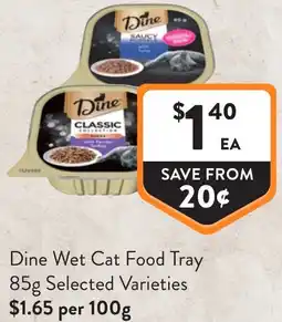 Foodworks Dine Wet Cat Food Tray offer