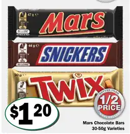Friendly Grocer Mars Chocolate Bars offer