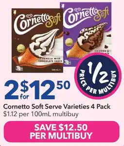 Ritchies Cornetto Soft Serve Varieties offer