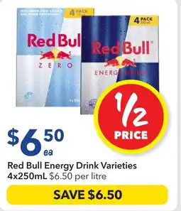 Ritchies Red Bull Energy Drink Varieties offer