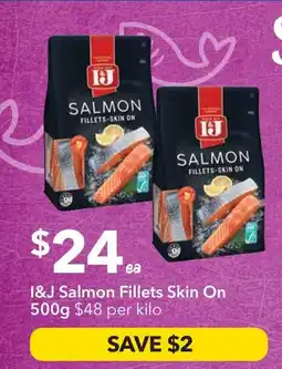 Ritchies I&J Salmon Fillets Skin On offer