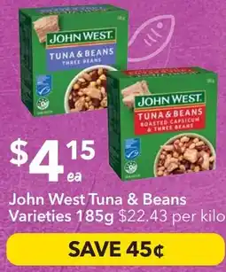 Ritchies John West Tuna & Beans Varieties offer