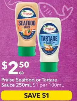 Ritchies Praise Seafood or Tartare Sauce1 offer