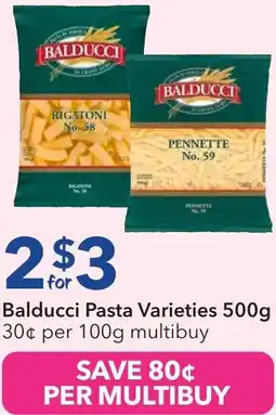 Ritchies Balducci Pasta Varieties offer