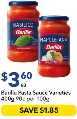 Ritchies Barilla Pasta Sauce Varieties offer