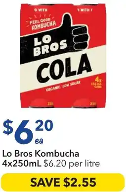 Ritchies Lo Bros Kombucha offer