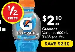 Ritchies Gatorade Varieties offer