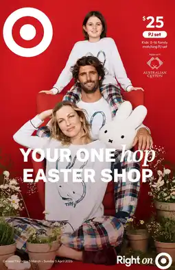 Target Family Matching Australian Cotton Easter Older Kids Pyjama Set offer