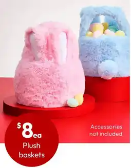Target Anko Blue Plush Bunny Basket offer