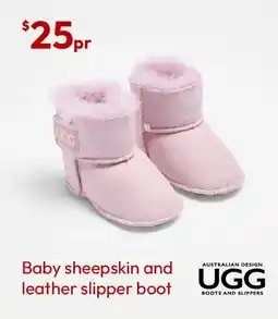 Target Womens Sheepskin and Leather Slipper Boot offer