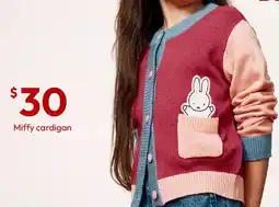 Target Miffy Long Sleeve Knit Cardigan offer