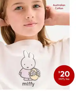 Target Miffy Australian Cotton Short Sleeve T-Shirt offer