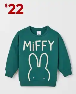 Target Miffy Australian Cotton Blend Crew Neck Sweat Top offer