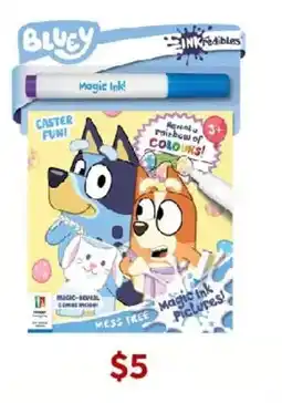Target INKredibles Bluey Mess-Free Magic Ink! Pictures - Book offer
