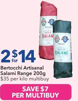 Ritchies Bertocchi Artisanal Salami Range offer