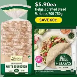 Ritchies Helga's Crafted Bread Varieties offer