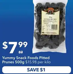 Ritchies Yummy Snack Foods Pitted Prunes offer