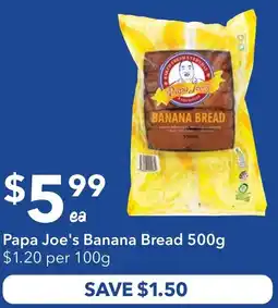 Ritchies Papa Joe's Banana Bread offer