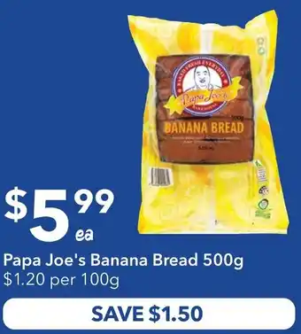 Ritchies Papa Joe's Banana Bread offer