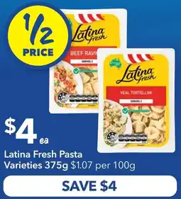 Ritchies Latina Fresh Pasta Varieties offer