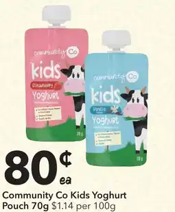 Ritchies Community Co Kids Yoghurt Pouch offer