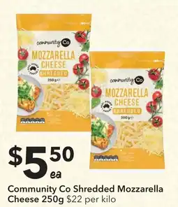 Ritchies Community Co Shredded Mozzarella Cheese offer