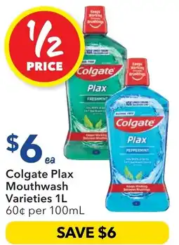 Ritchies Colgate Plax Mouthwash Varieties offer