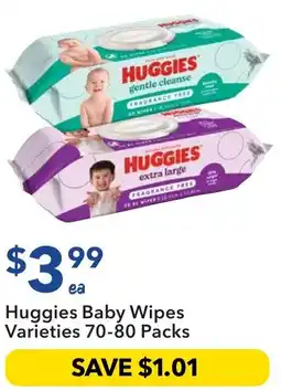 Ritchies Huggies Baby Wipes Varieties offer