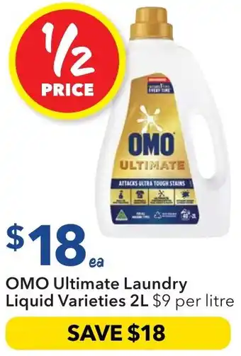 Ritchies OMO Ultimate Laundry Liquid Varieties offer