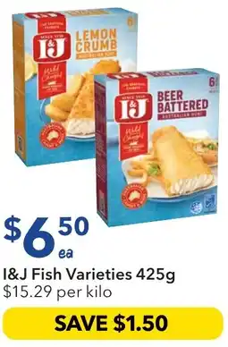 Ritchies I&J Fish Varieties offer