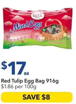 Ritchies Red Tulip Egg Bag offer