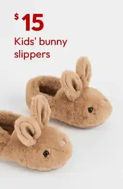 Target Kids' bunny slippers offer