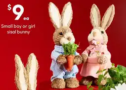 Target Small boy or girl sisal bunny offer