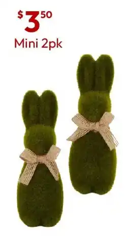 Target Anko Green Flocked Bunny Mini offer