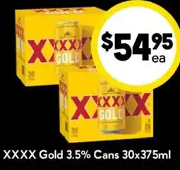 Drakes XXXX Gold 3.5% Cans offer