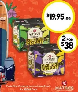 Drakes Pash Pine Crush or Lemon Lime Crush offer