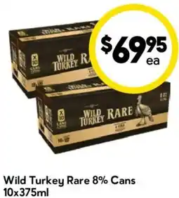 Drakes Wild Turkey Rare 8% Cans offer