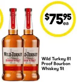 Drakes Wild Turkey 81 Proof Bourbon Whiskey offer