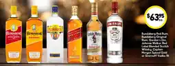 Drakes Bundaberg Red Rum, Bundaberg Original Rum, Gordon's Gin, Johnnie Walker Red Label Blended Scotch Whisky offer