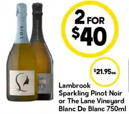 Drakes Lambrook Sparkling Pinot Noir or The Lane Vineyard Blanc De Blanc offer