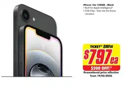 The Good Guys iPhone 16e 128GB offer