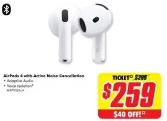 AirPods 4 with Active Noise Cancellation
